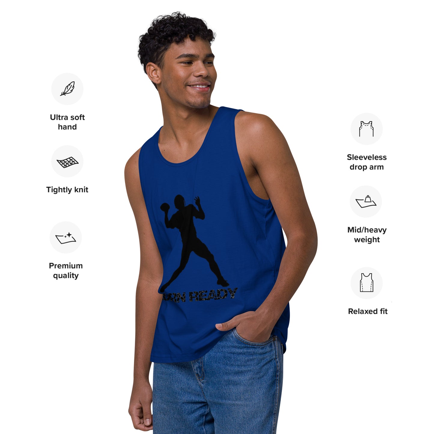 Born Ready Football tank top