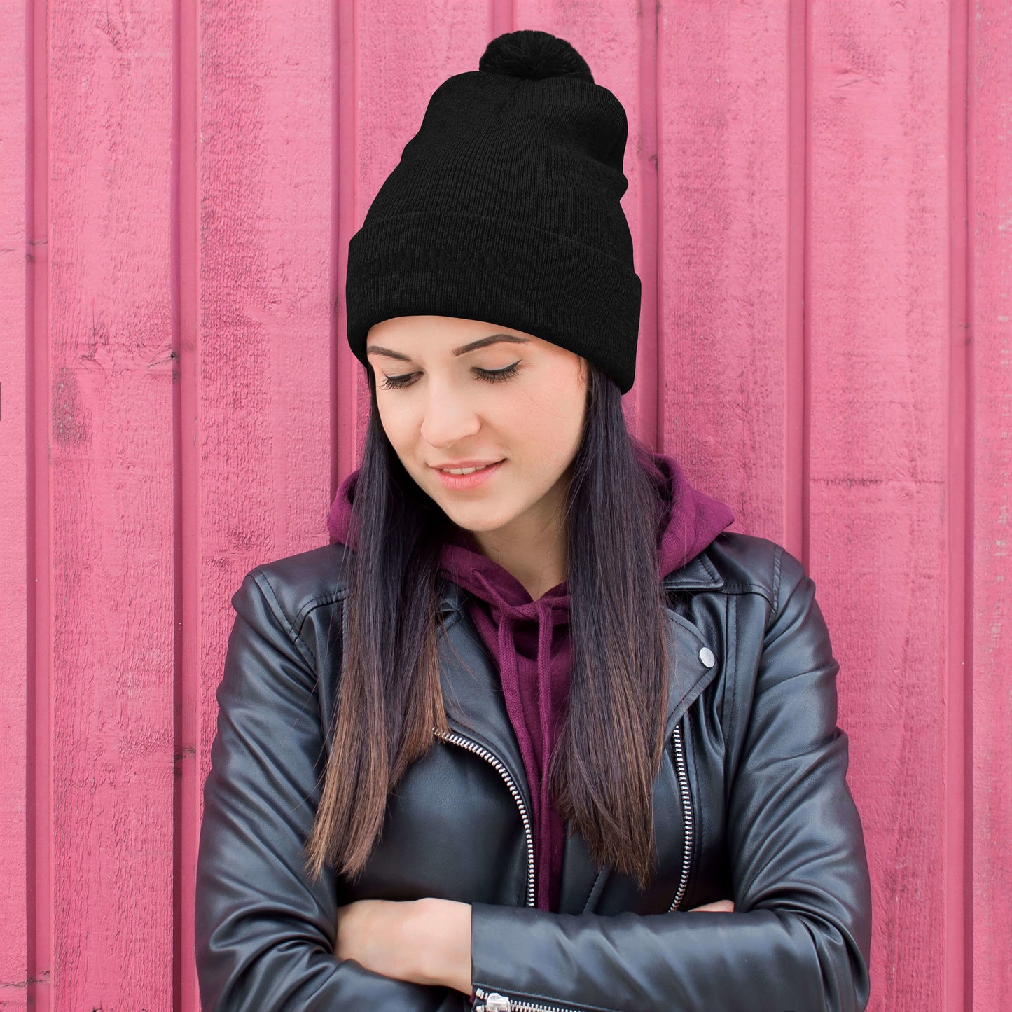 Born Ready Pom-Pom Beanie