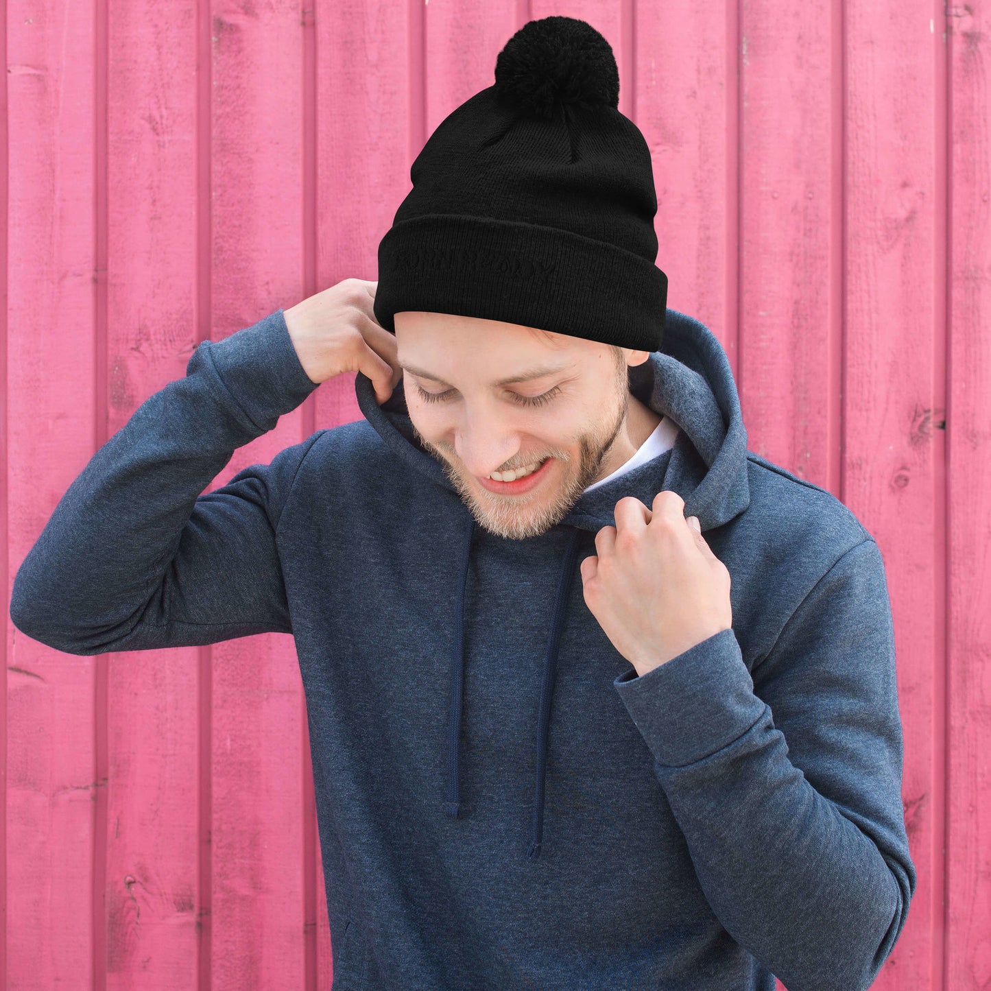 Born Ready Pom-Pom Beanie