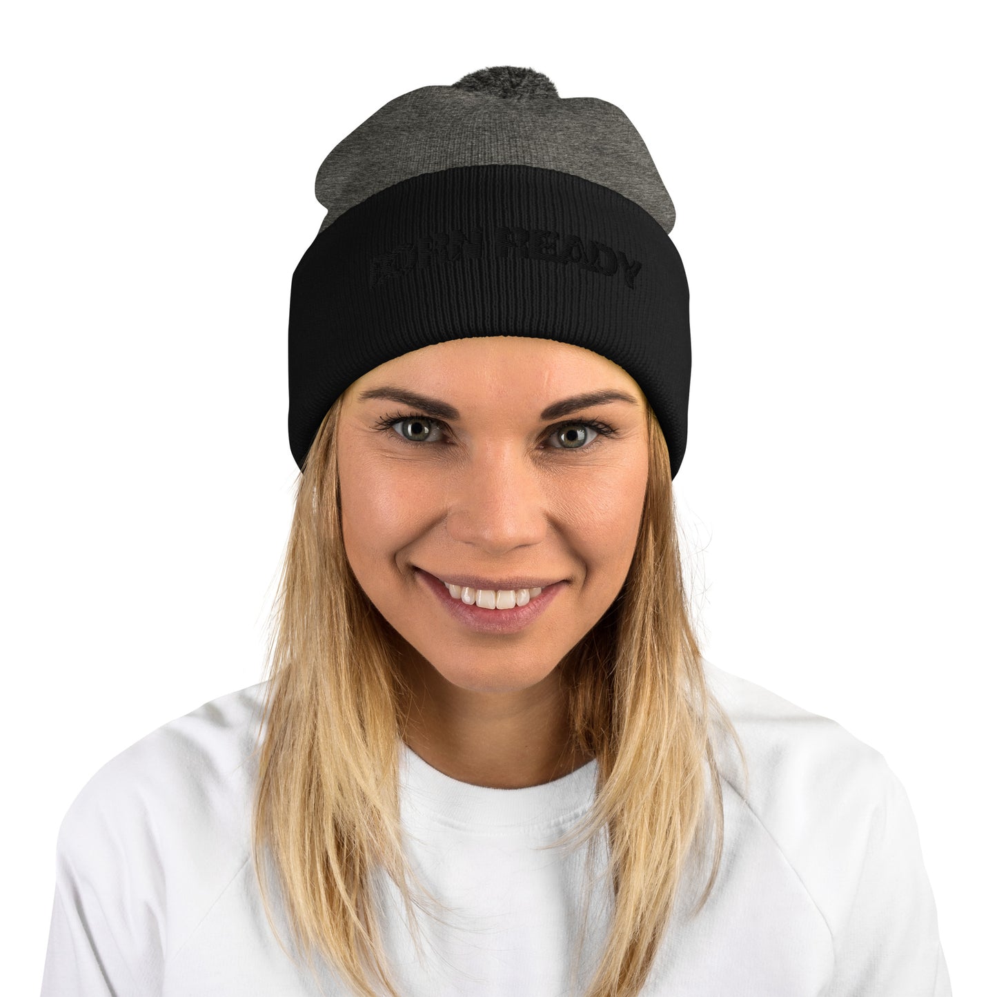 Born Ready Pom-Pom Beanie