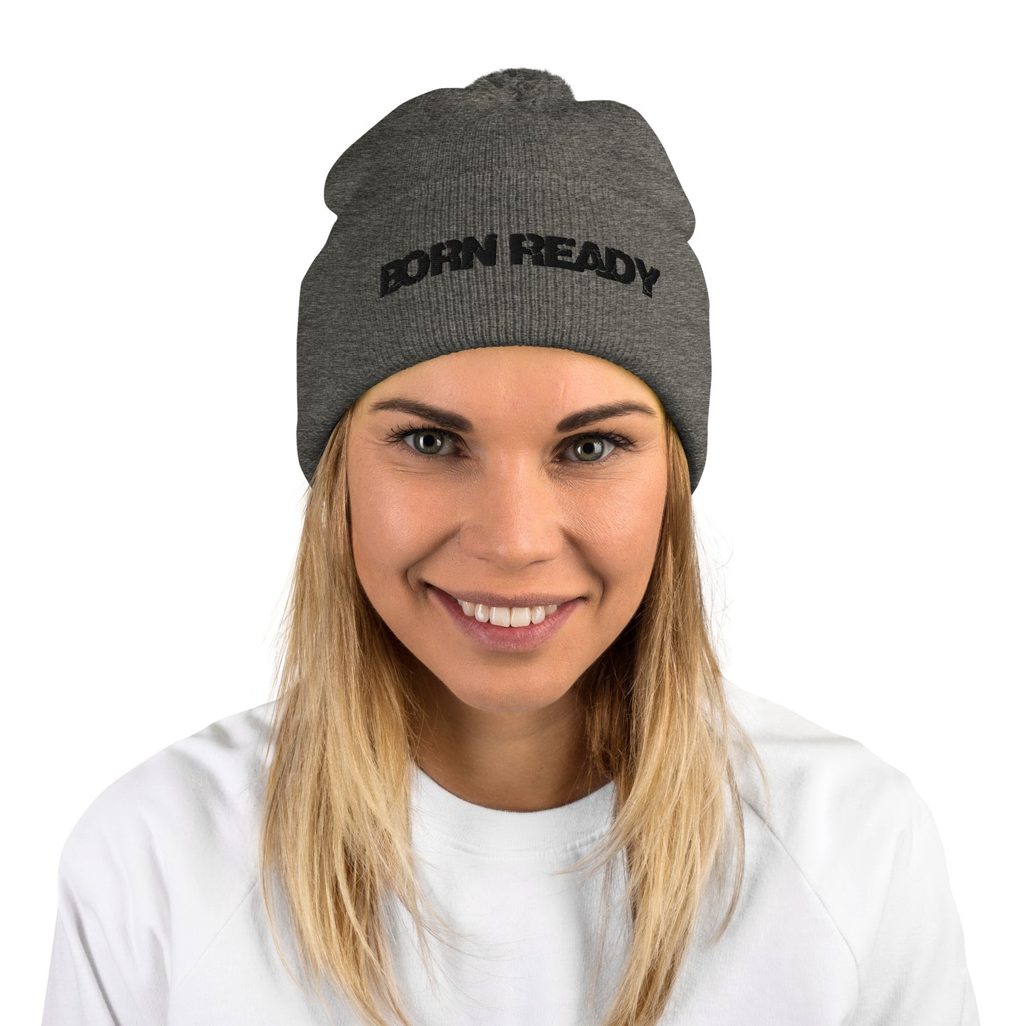 Born Ready Pom-Pom Beanie