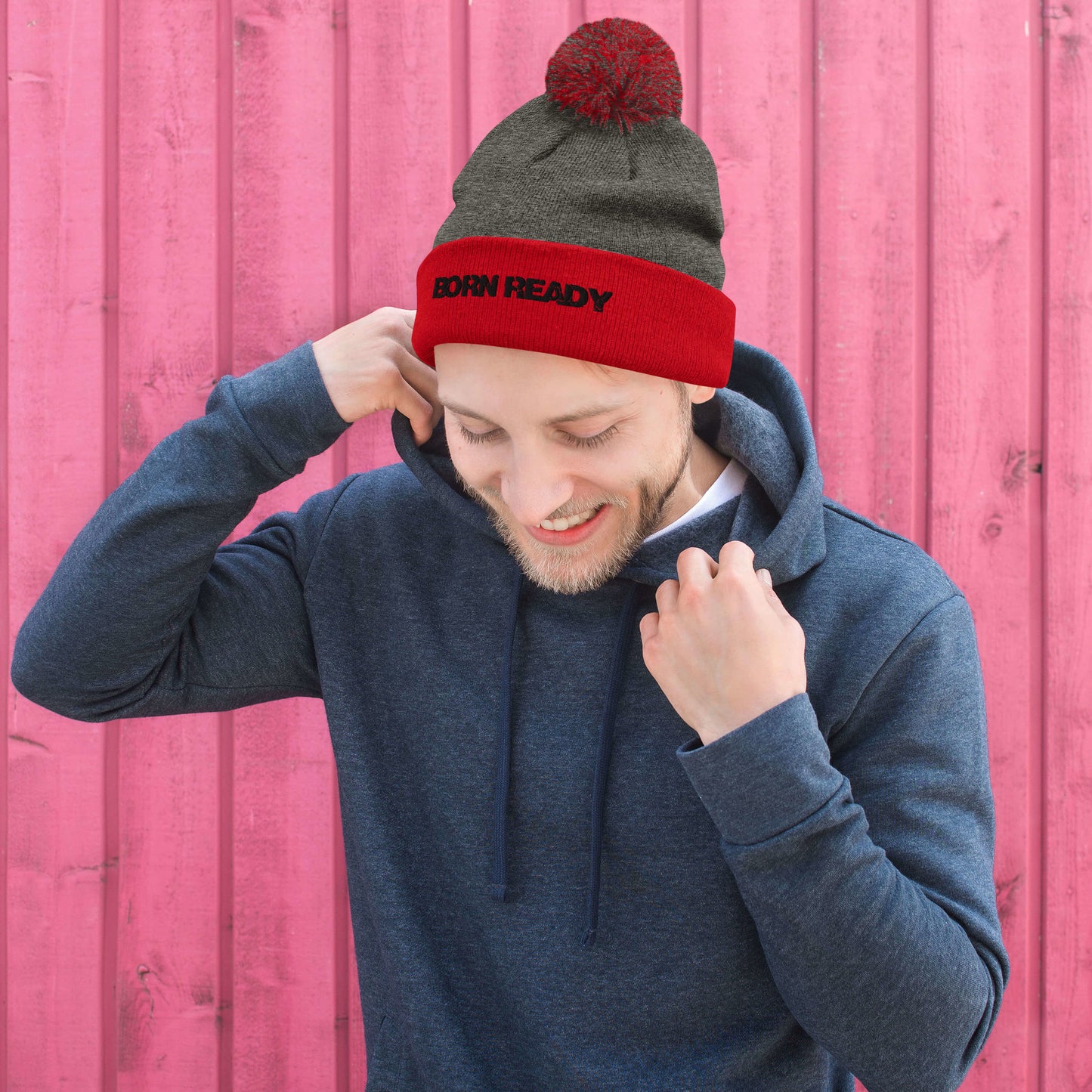 Born Ready Pom-Pom Beanie