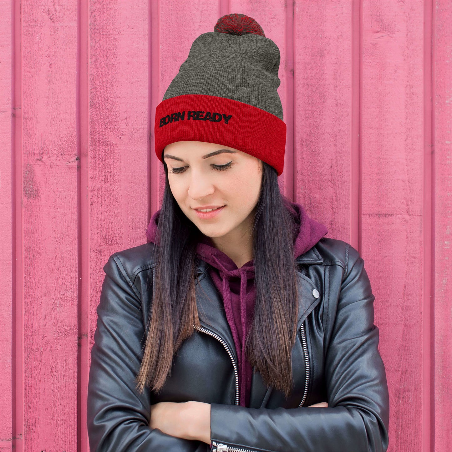 Born Ready Pom-Pom Beanie