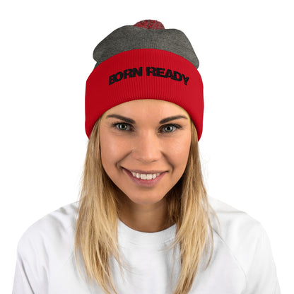 Born Ready Pom-Pom Beanie