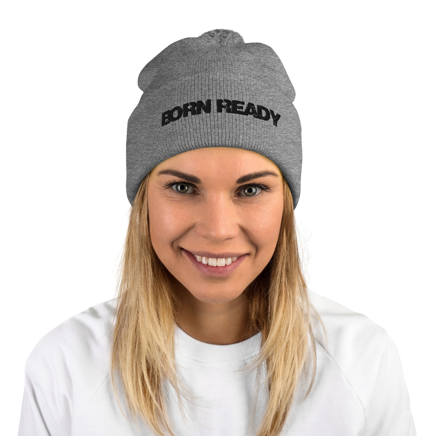 Born Ready Pom-Pom Beanie