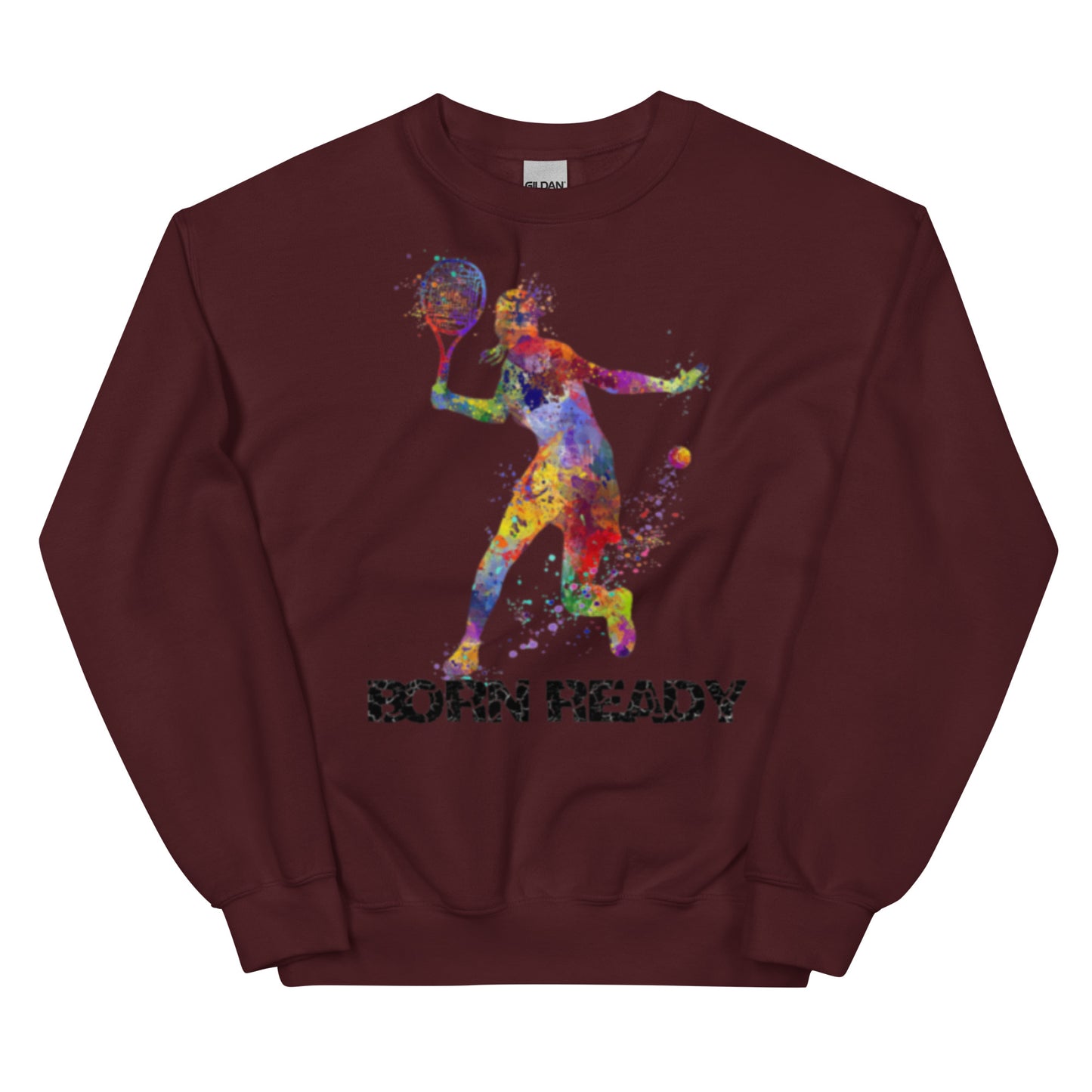 Womens Born Ready Tennis Sweatshirt