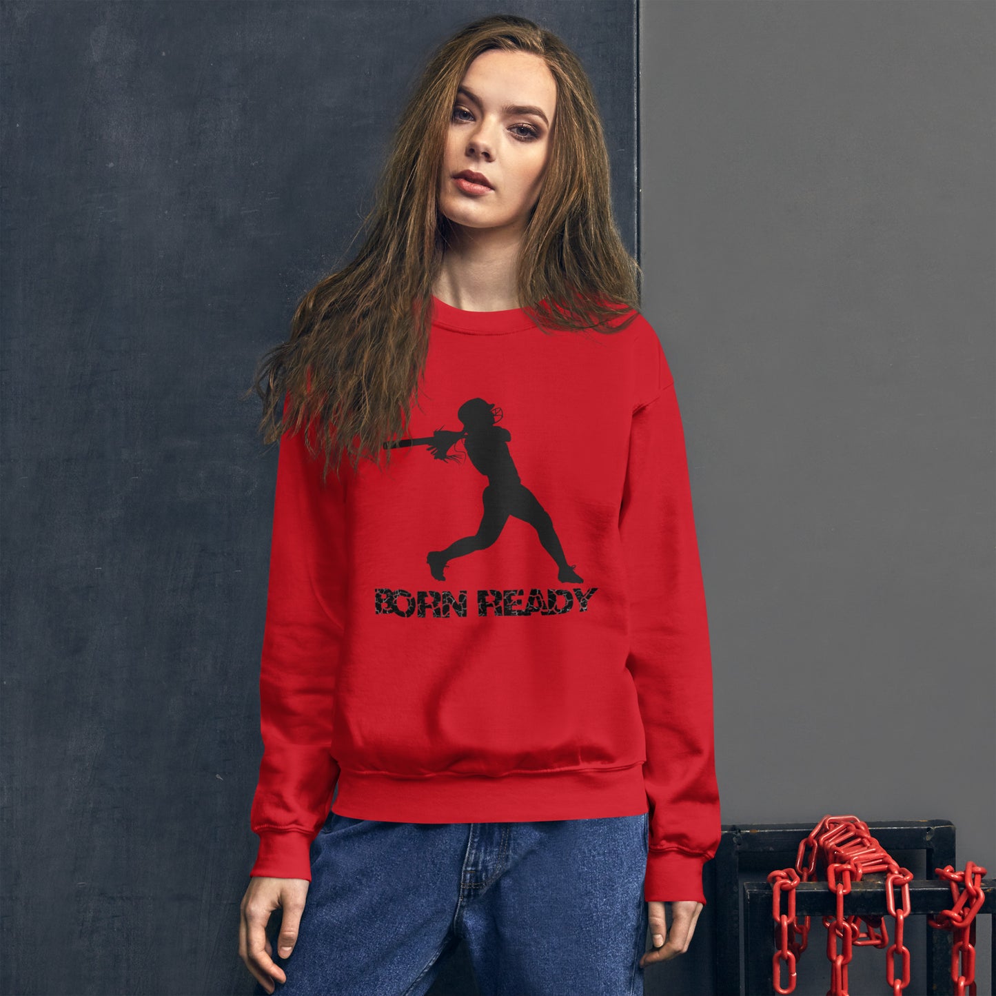 Born Ready Softball Sweatshirt