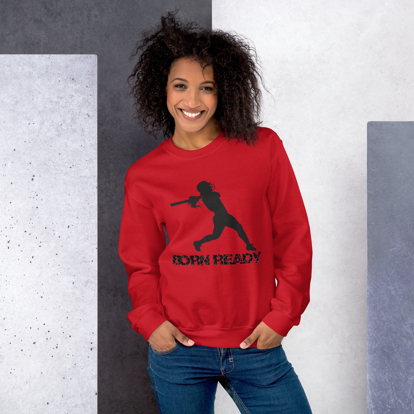 Born Ready Softball Sweatshirt