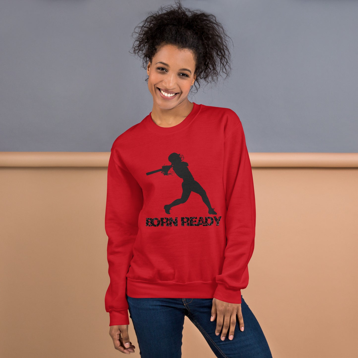 Born Ready Softball Sweatshirt