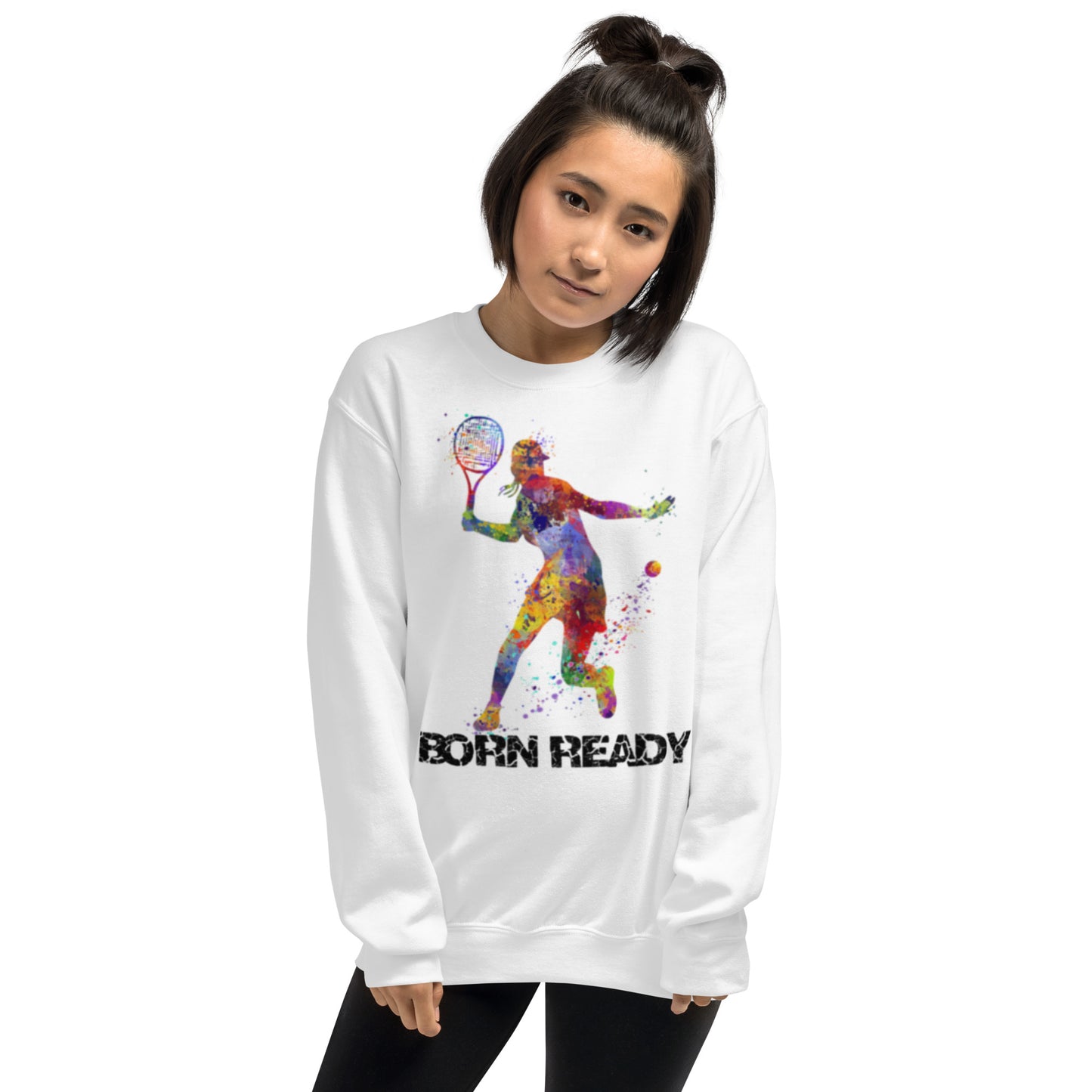 Womens Born Ready Tennis Sweatshirt