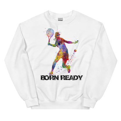 Womens Born Ready Tennis Sweatshirt