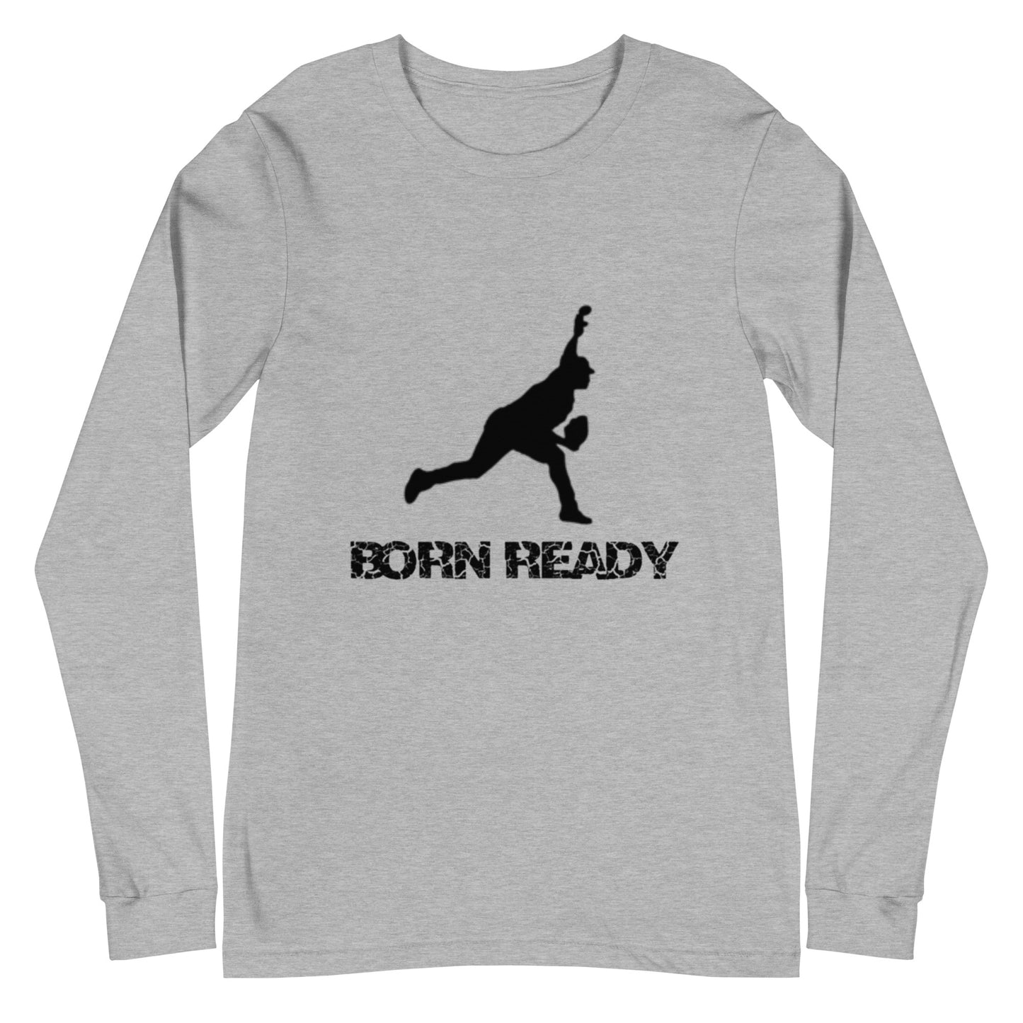 Born Ready Baseball Pitching Long Sleeve Tee