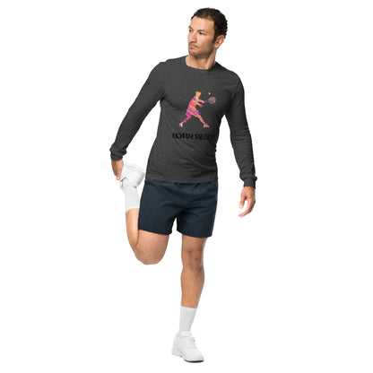 Mens Born Ready Tennis Long Sleeve Tee