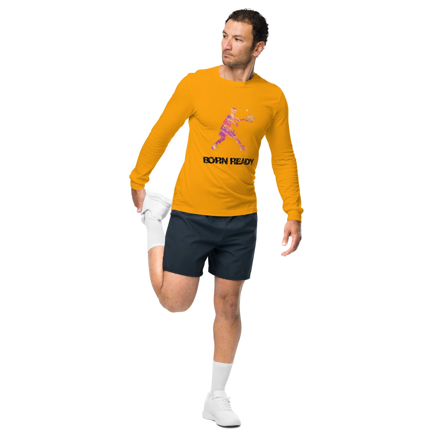 Mens Born Ready Tennis Long Sleeve Tee