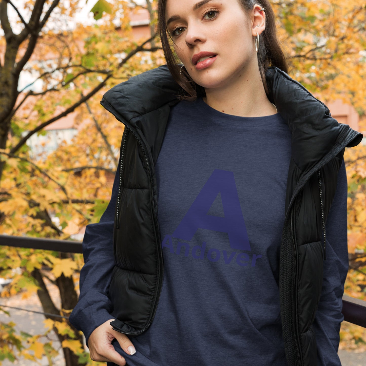 Andover Grey Long Sleeve Tee