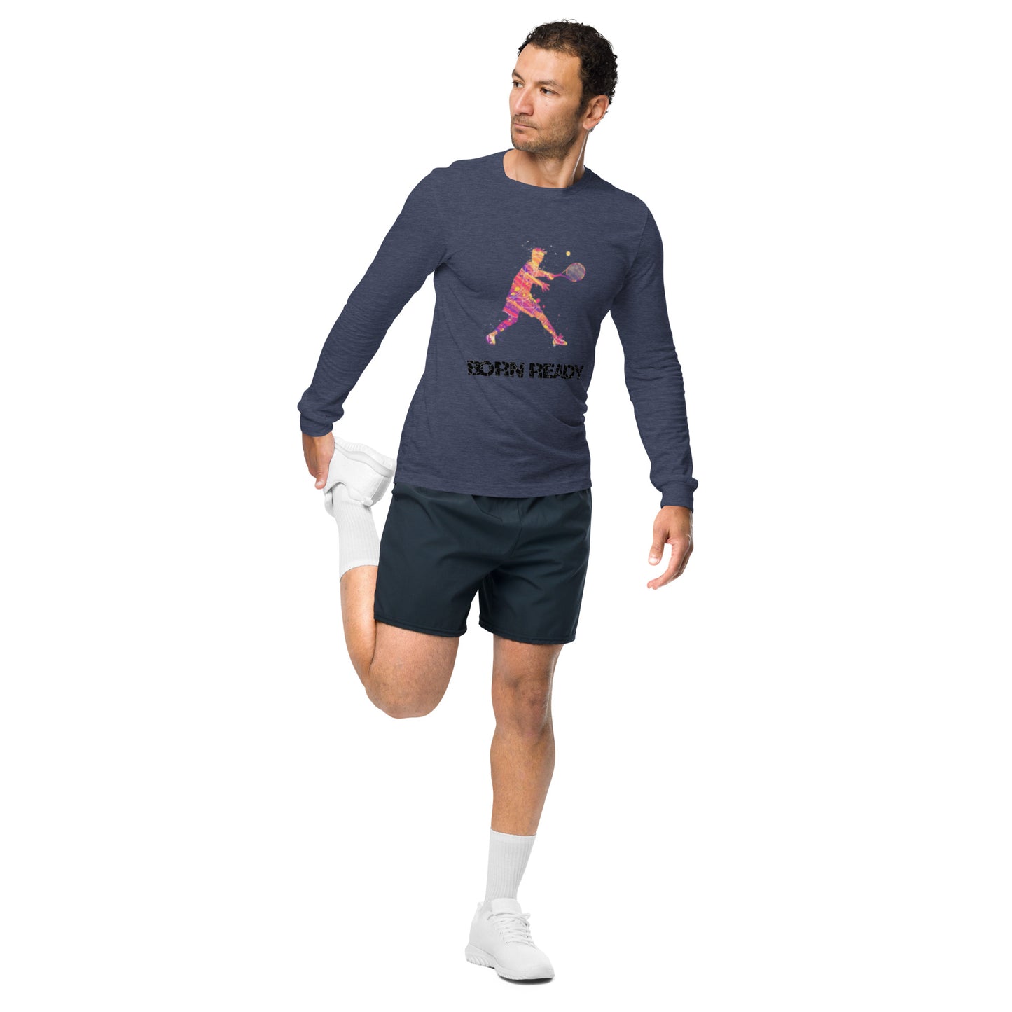 Mens Born Ready Tennis Long Sleeve Tee