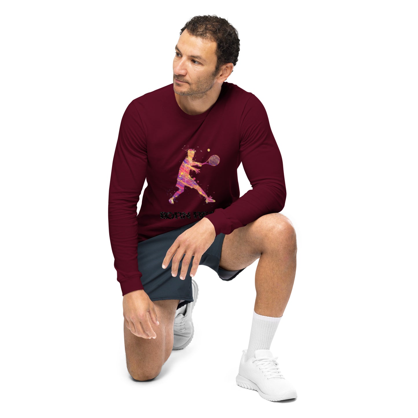 Mens Born Ready Tennis Long Sleeve Tee