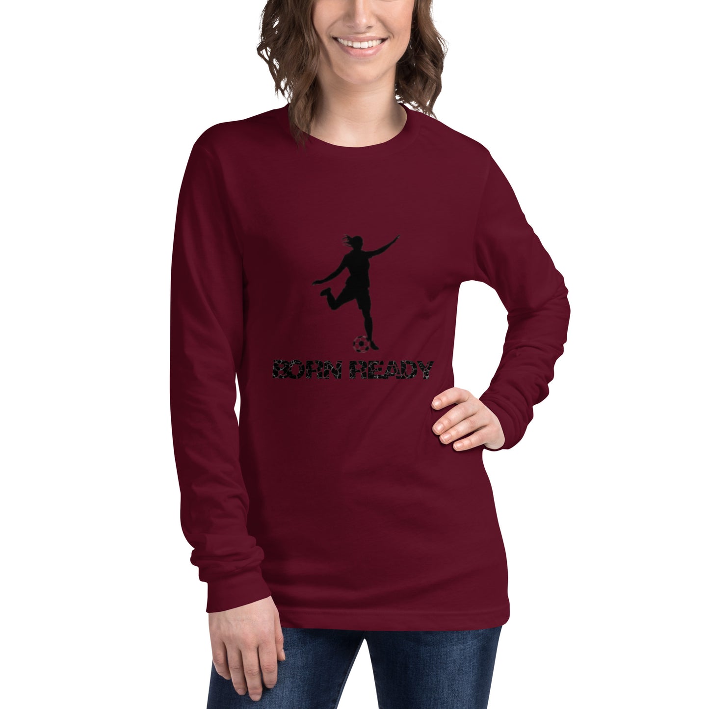 Born Ready Woman’s Soccer Long Sleeve Tee