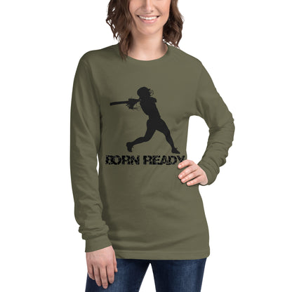 Born Ready Softball Long Sleeve Tee