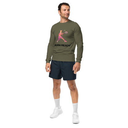 Mens Born Ready Tennis Long Sleeve Tee