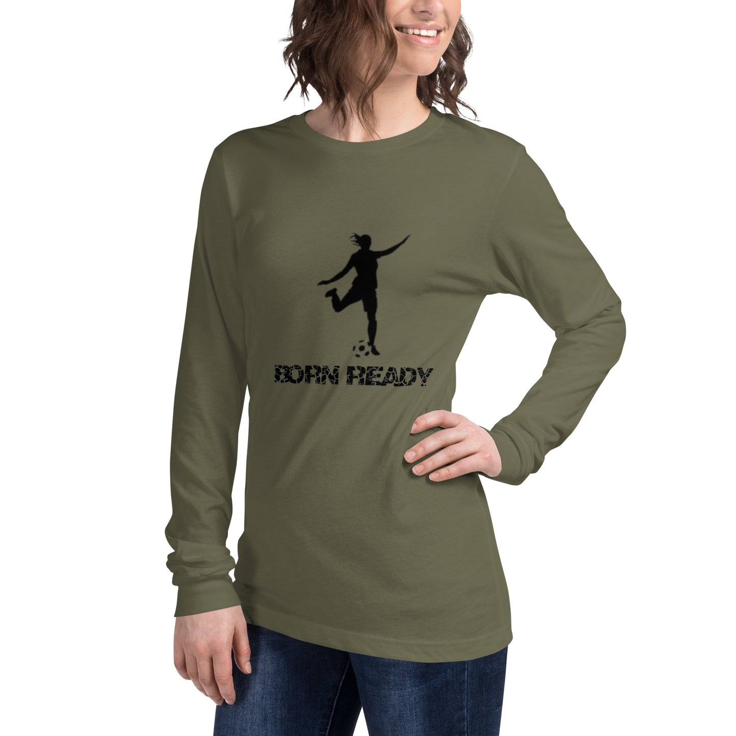 Born Ready Woman’s Soccer Long Sleeve Tee