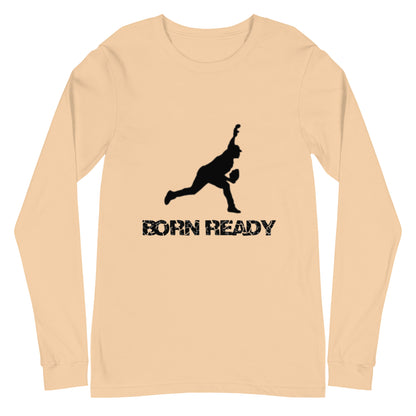 Born Ready Baseball Pitching Long Sleeve Tee