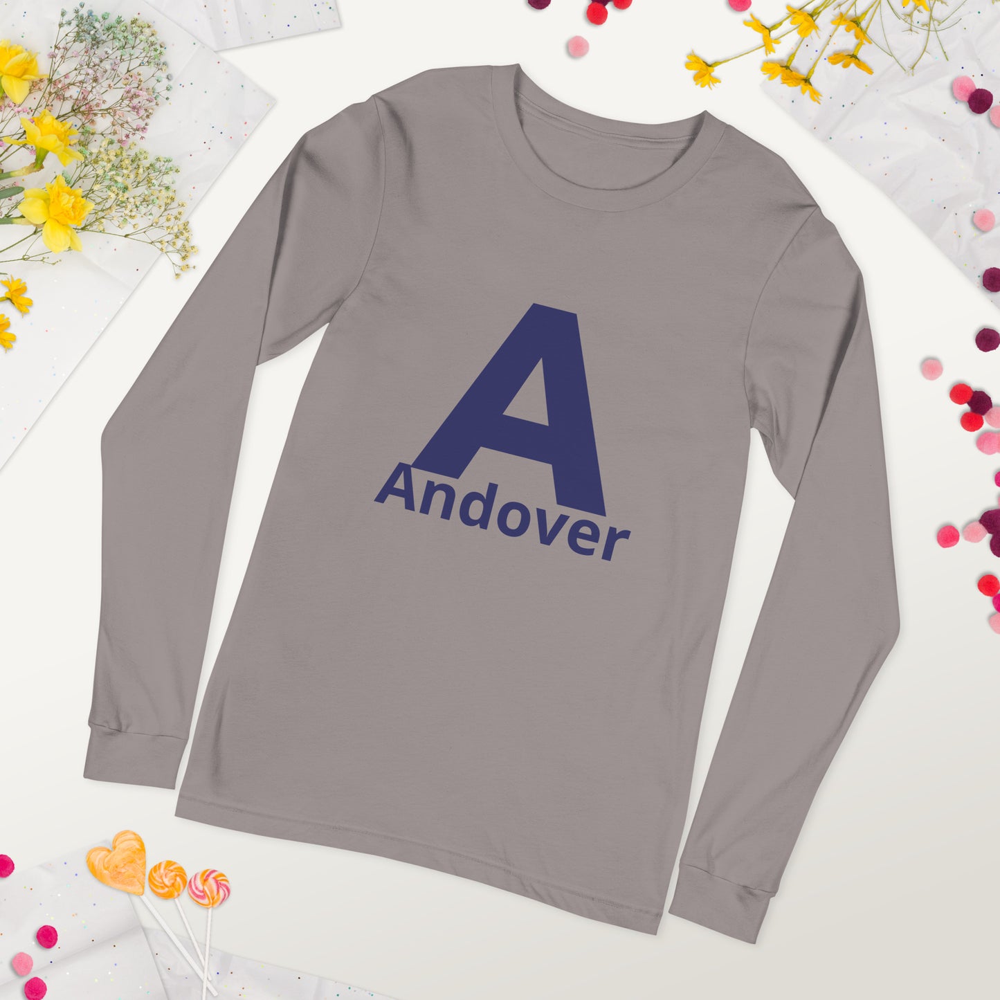 Andover Grey Long Sleeve Tee