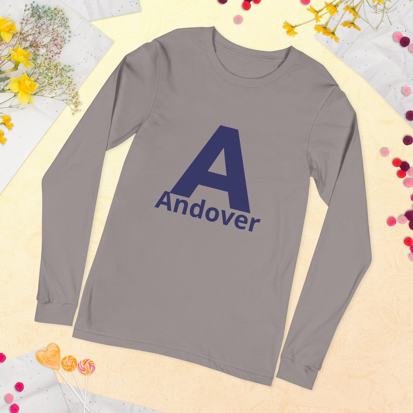 Andover Grey Long Sleeve Tee