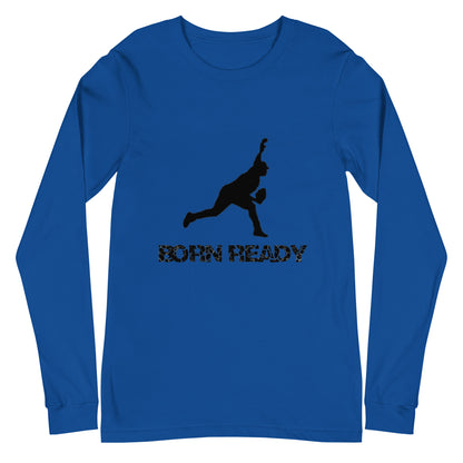 Born Ready Baseball Pitching Long Sleeve Tee