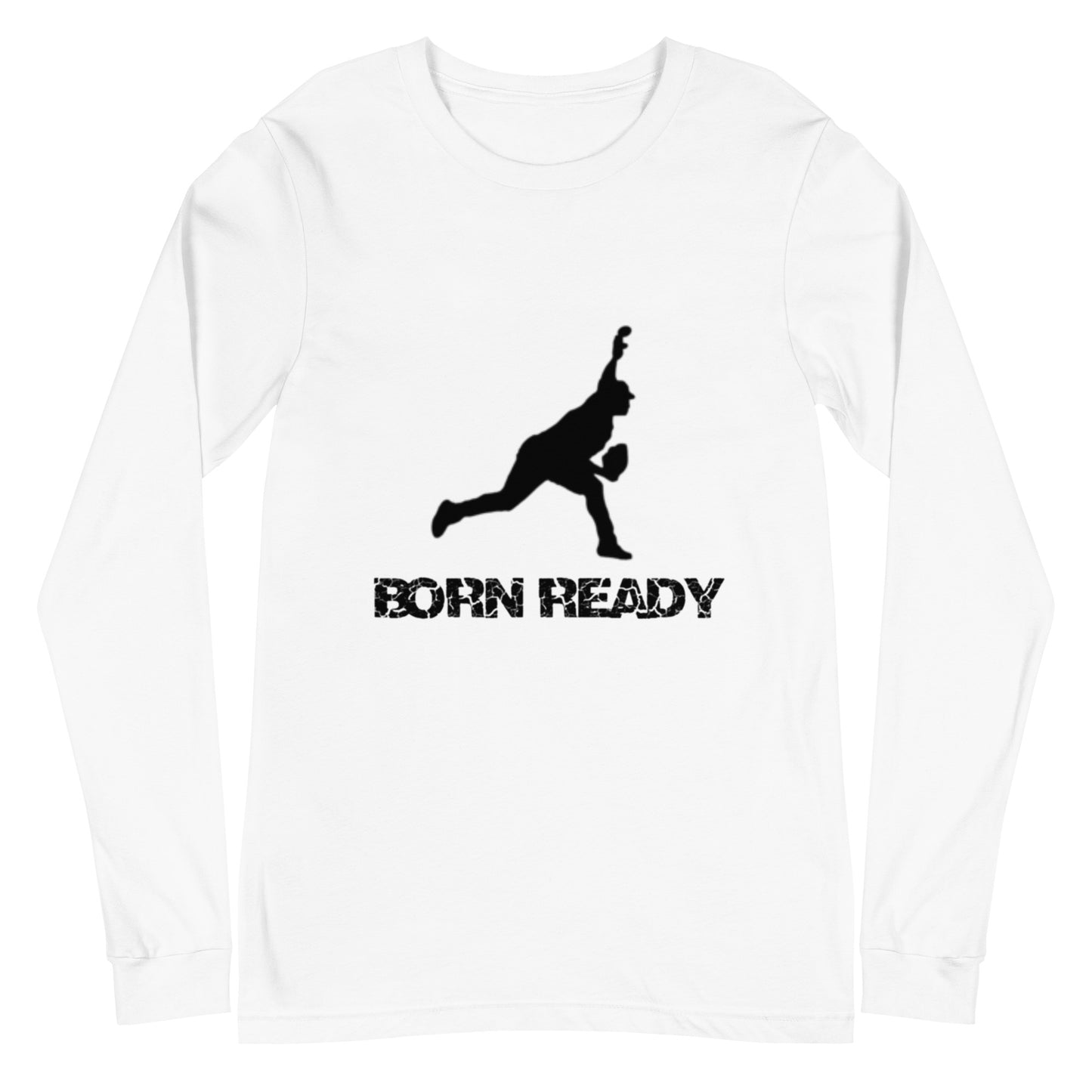 Born Ready Baseball Pitching Long Sleeve Tee