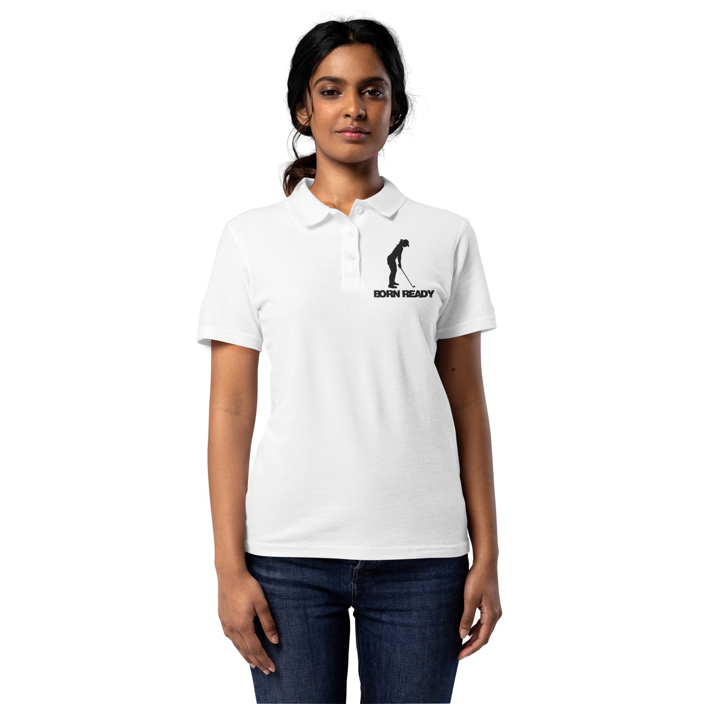 Woman’s Born Ready Golf Shirt