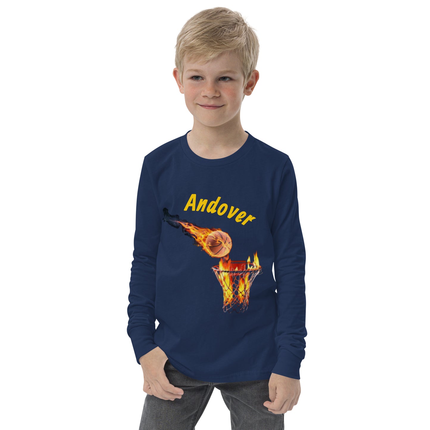 Youth Andover Basketball Long Sleeve Tee