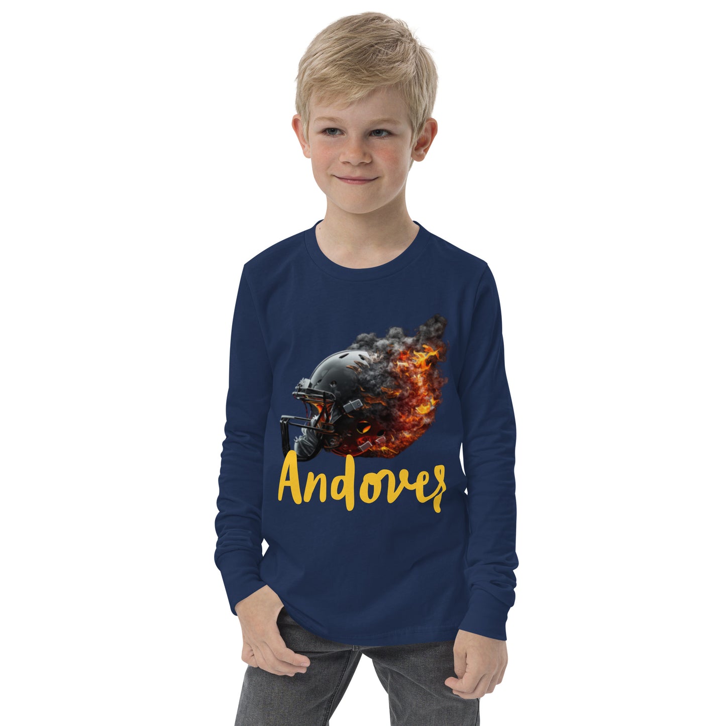 Youth Andover Football Long Sleeve Tee