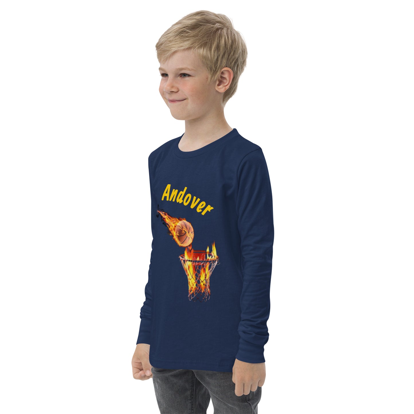 Youth Andover Basketball Long Sleeve Tee