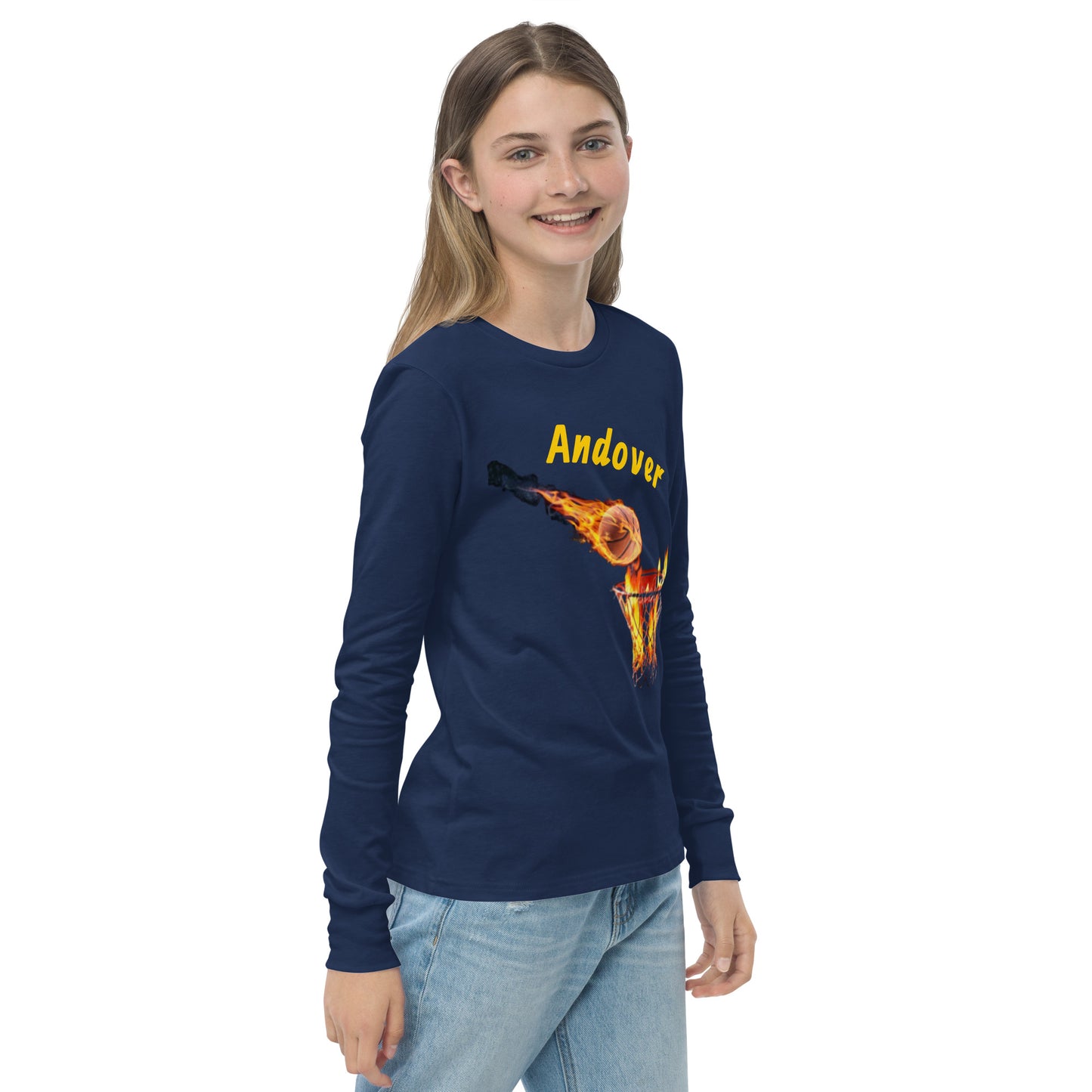 Youth Andover Basketball Long Sleeve Tee