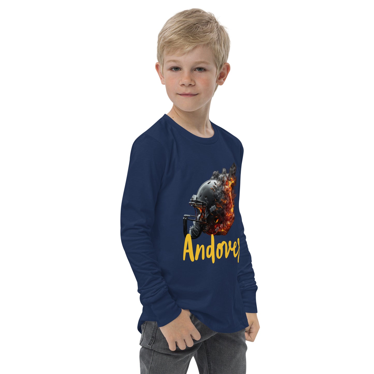 Youth Andover Football Long Sleeve Tee